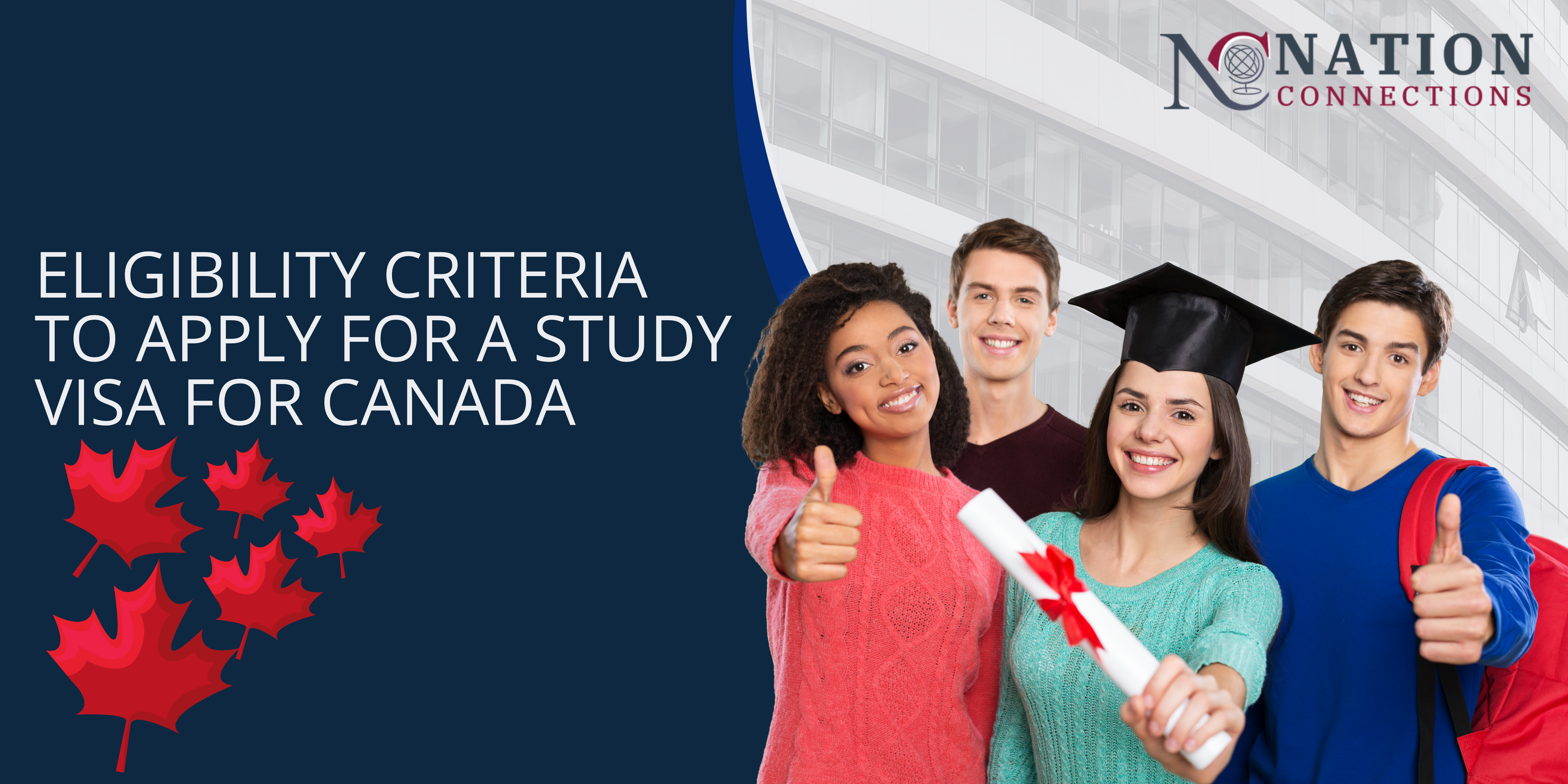 Eligibility criteria to apply for a study visa for Canada