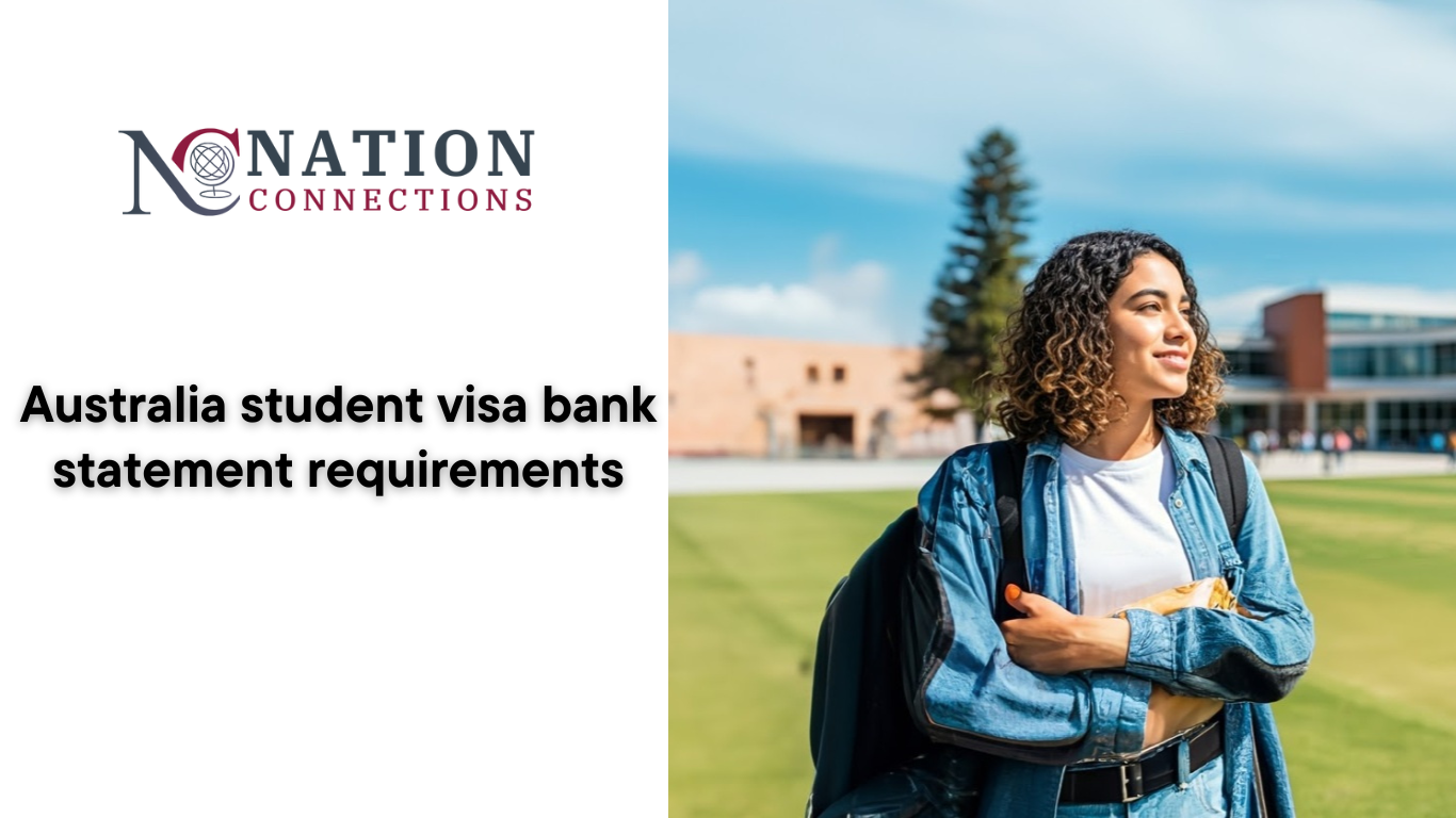 Australia student visa bank statement requirements