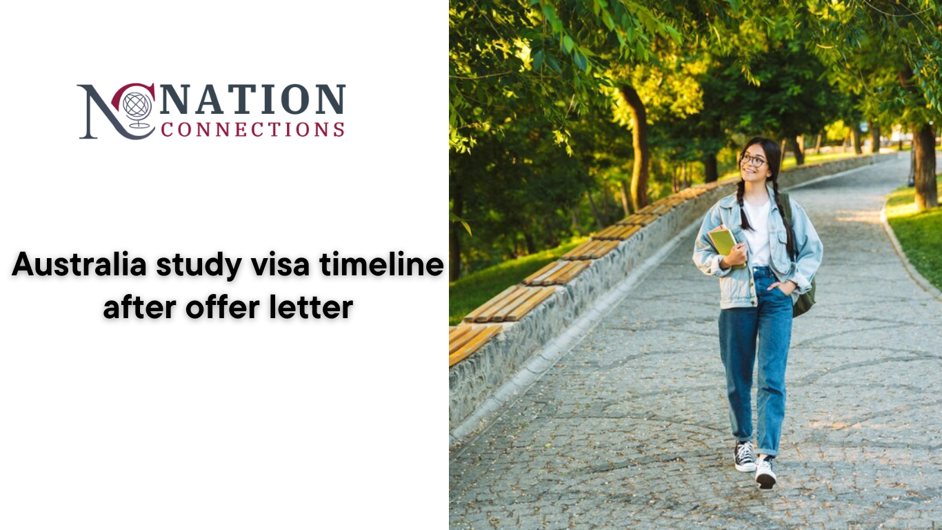 Australia study visa timeline after offer letter