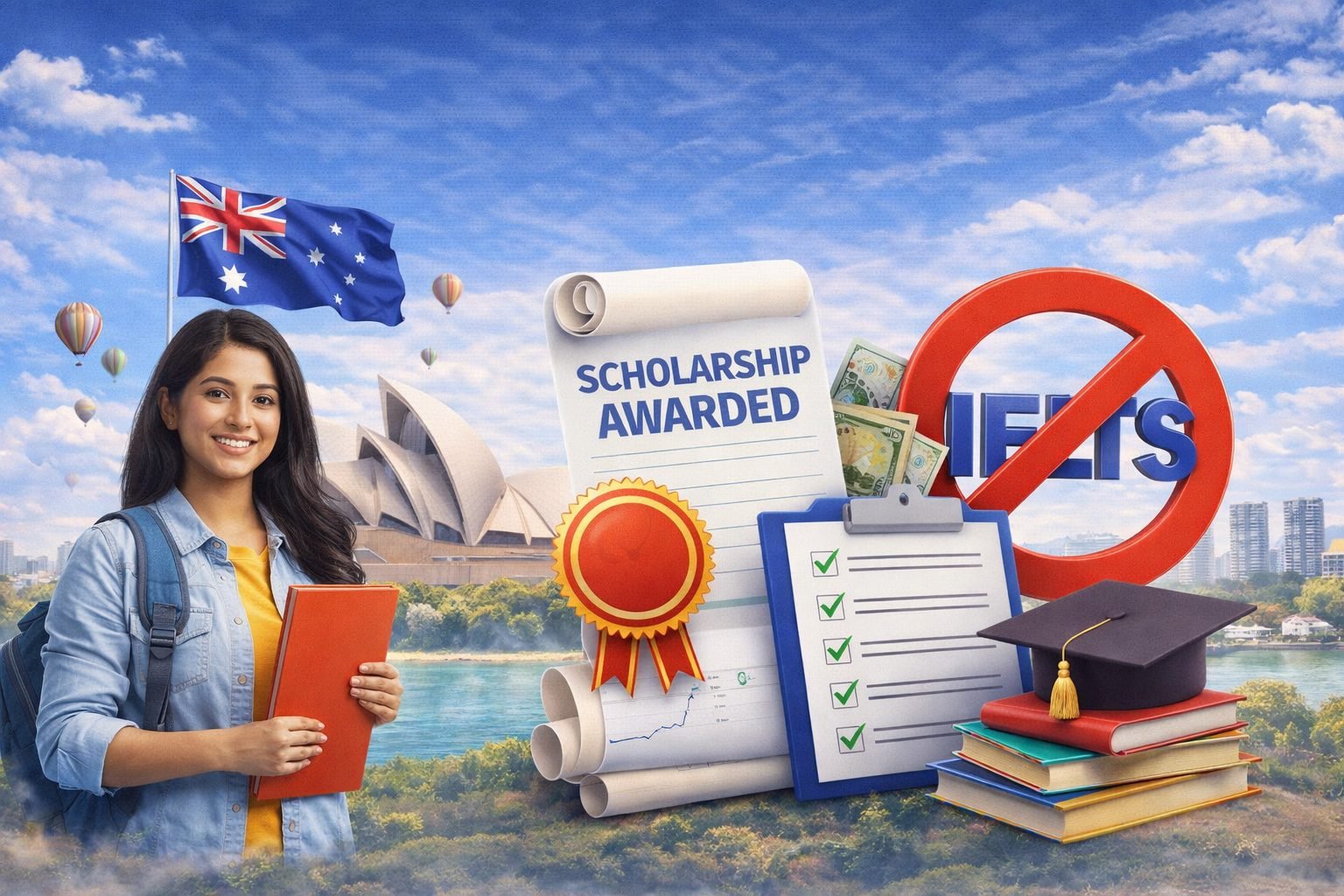 australia scholarships without ielts hyderabad