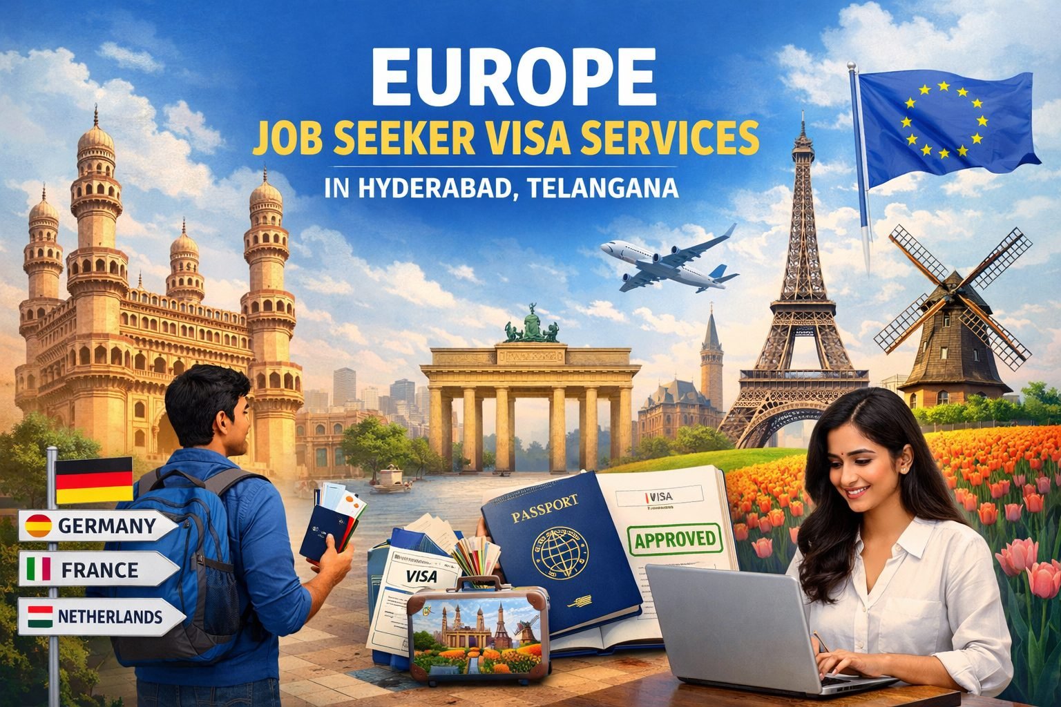 Europe Job Seeker Visa Services in Hyderabad Telangana